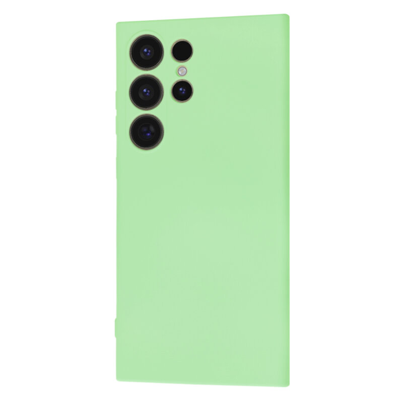 Husa silicon Samsung Galaxy S24 Ultra Techsuit SoftFlex, verde deschis