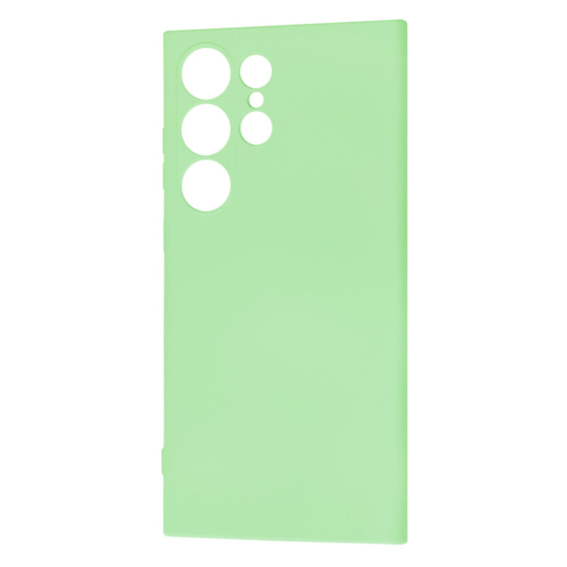 Husa silicon Samsung Galaxy S24 Ultra Techsuit SoftFlex, verde deschis
