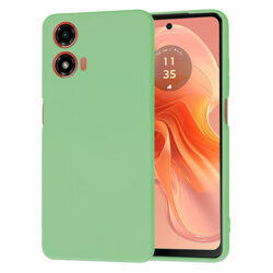 Husa silicon Motorola Moto G04 Techsuit SoftFlex, verde deschis