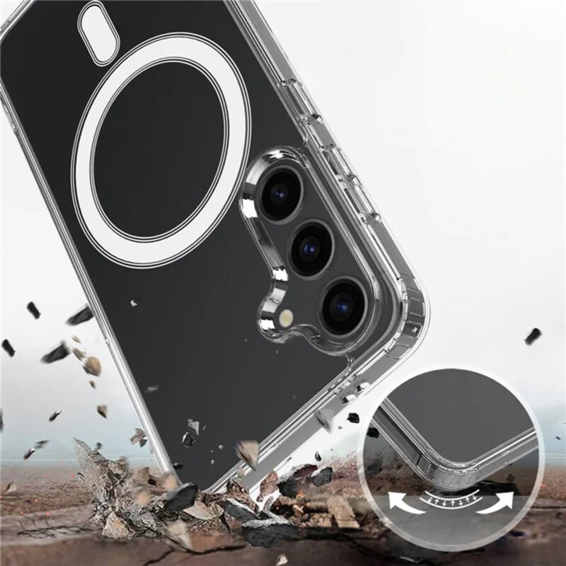 Husa Samsung Galaxy S25 Techsuit MagSafe Pro, transparenta