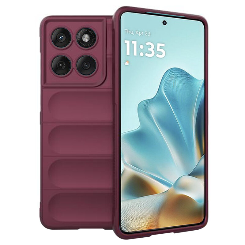 Husa Motorola Edge 60 Fusion Techsuit Magic Shield, bordo