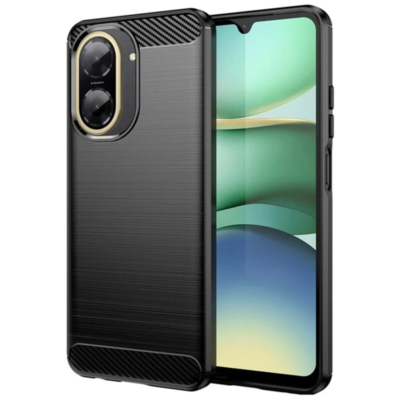 Husa Xiaomi Redmi A5 4G (Standard) Techsuit Carbon Silicone, negru