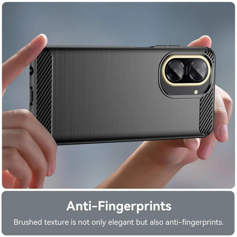 Husa Xiaomi Redmi A5 4G (Standard) Techsuit Carbon Silicone, negru