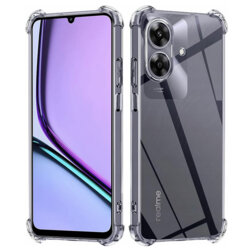 Husa Realme Note 60 Techsuit Shockproof Clear Silicone, transparenta