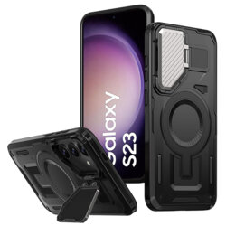 Husa Samsung Galaxy S23 protectie camera Techsuit CamVault MagSafe, negru