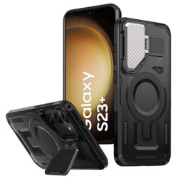 Husa Samsung Galaxy S23 Plus protectie camera Techsuit CamVault MagSafe, negru