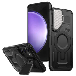Husa Samsung Galaxy S23 FE protectie camera Techsuit CamVault MagSafe, negru