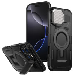 Husa iPhone 16 Pro Max protectie camera Techsuit CamVault MagSafe, negru