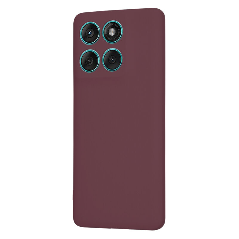 Husa silicon Motorola Edge 60 Techsuit SoftFlex, bordo