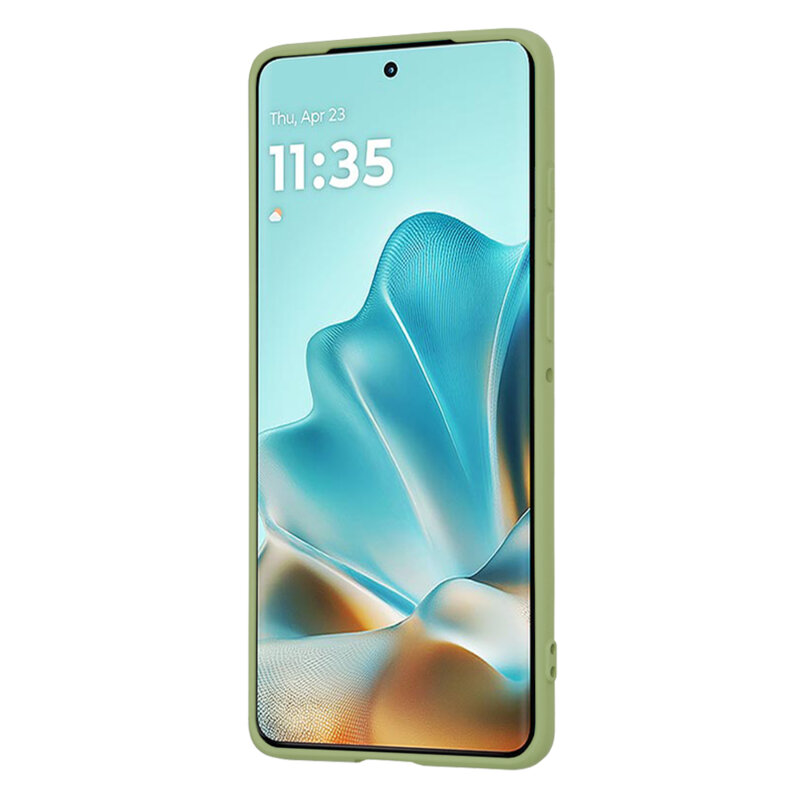 Husa silicon Motorola Edge 60 Techsuit SoftFlex, verde