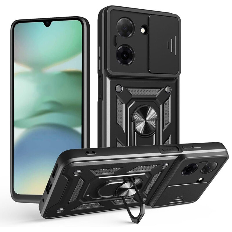Husa Xiaomi Redmi A5 4G (Standard) protectie camera Techsuit CamShield Series, negru