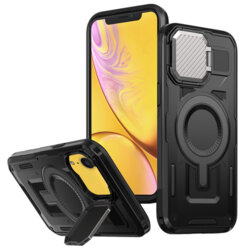Husa iPhone XR protectie camera Techsuit CamVault MagSafe, negru