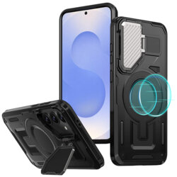 Husa Samsung Galaxy S25 protectie camera Techsuit CamVault MagSafe, negru