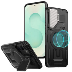 Husa Samsung Galaxy S25 Plus protectie camera Techsuit CamVault MagSafe, negru