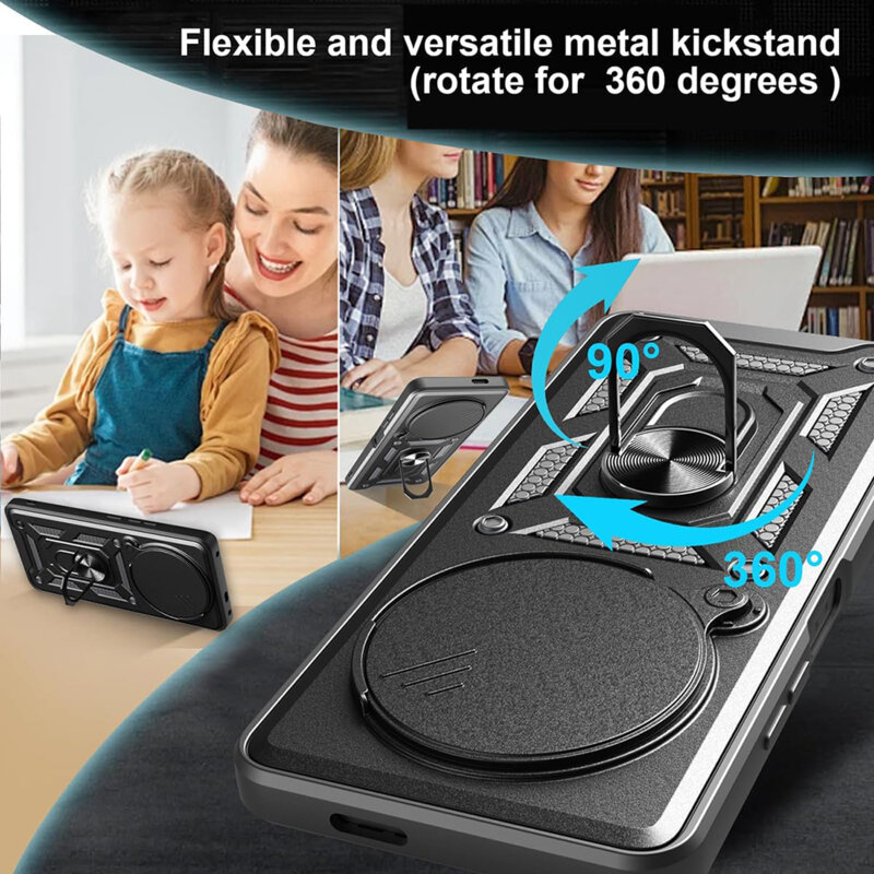 Husa Xiaomi Poco F7 Ultra protectie camera Techsuit CamShield Series, negru