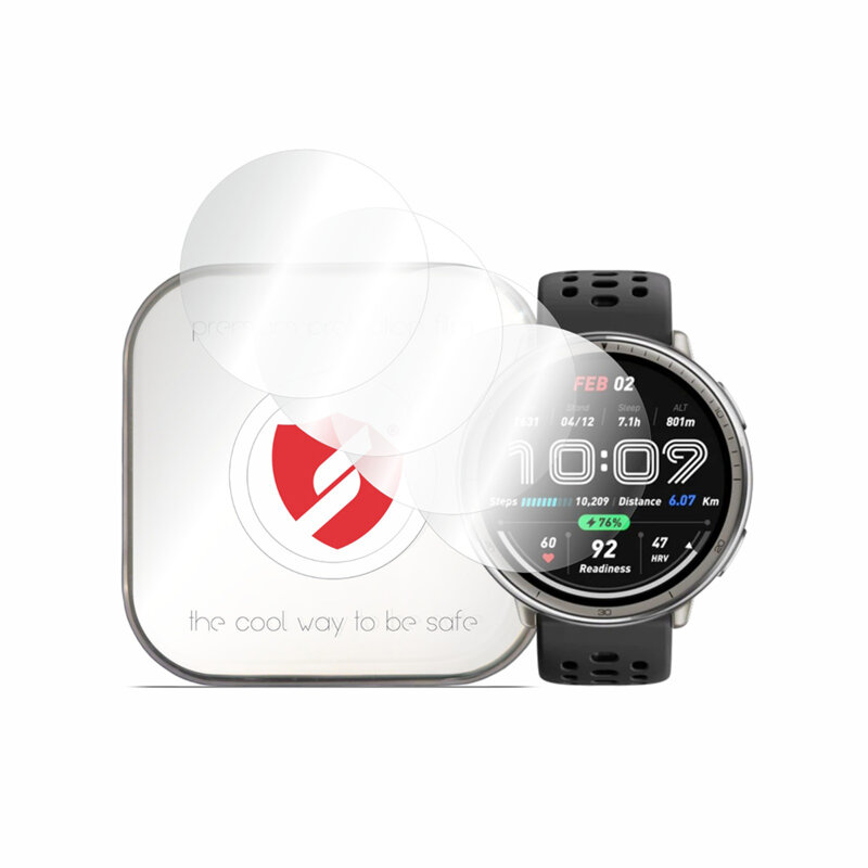 [Pachet 4x] Folie regenerabila premium Amazfit Active 2 (Round) Smart Protection Classic, transparenta
