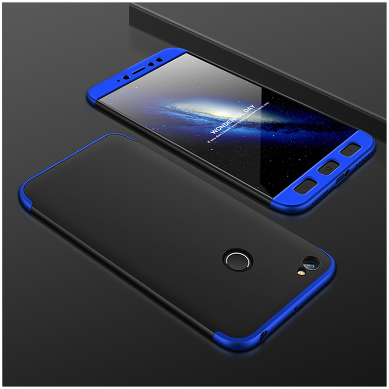 Husa Xiaomi Redmi Note 5A GKK 360 Full Cover Negru-Albastru