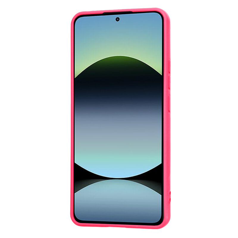Husa silicon Xiaomi Redmi Note 14 4G (Standard) Techsuit SoftFlex, fucsia