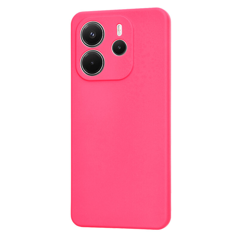 Husa silicon Xiaomi Redmi Note 14 4G (Standard) Techsuit SoftFlex, fucsia