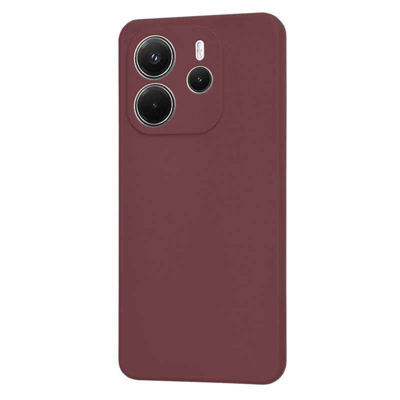 Husa silicon Xiaomi Redmi Note 14 4G (Standard) Techsuit SoftFlex, bordo