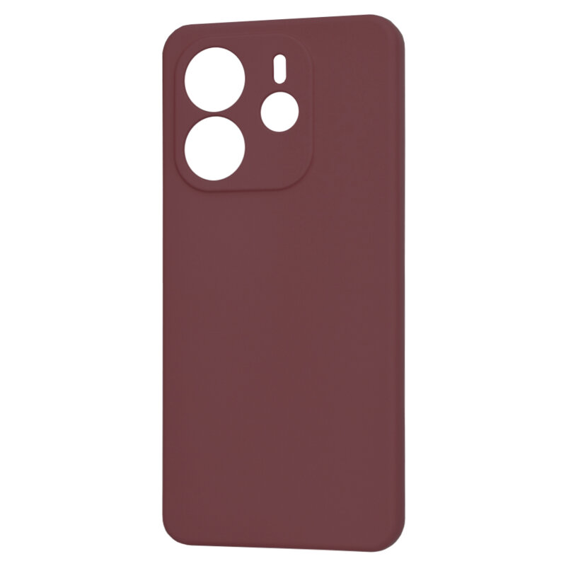 Husa silicon Xiaomi Redmi Note 14 4G (Standard) Techsuit SoftFlex, bordo