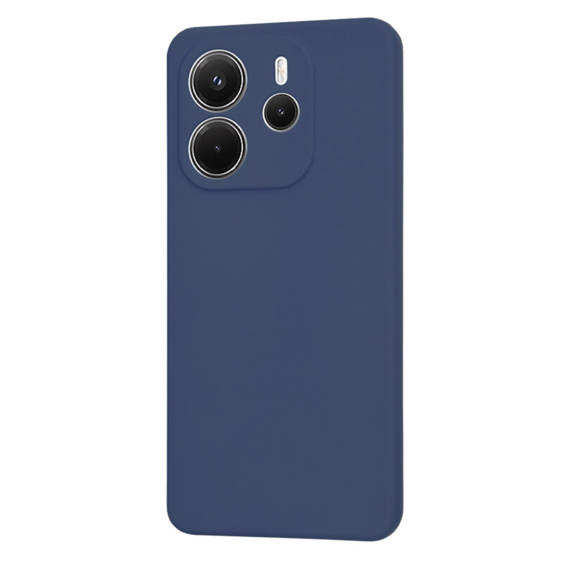 Husa silicon Xiaomi Redmi Note 14 4G (Standard) Techsuit SoftFlex, bleumarin