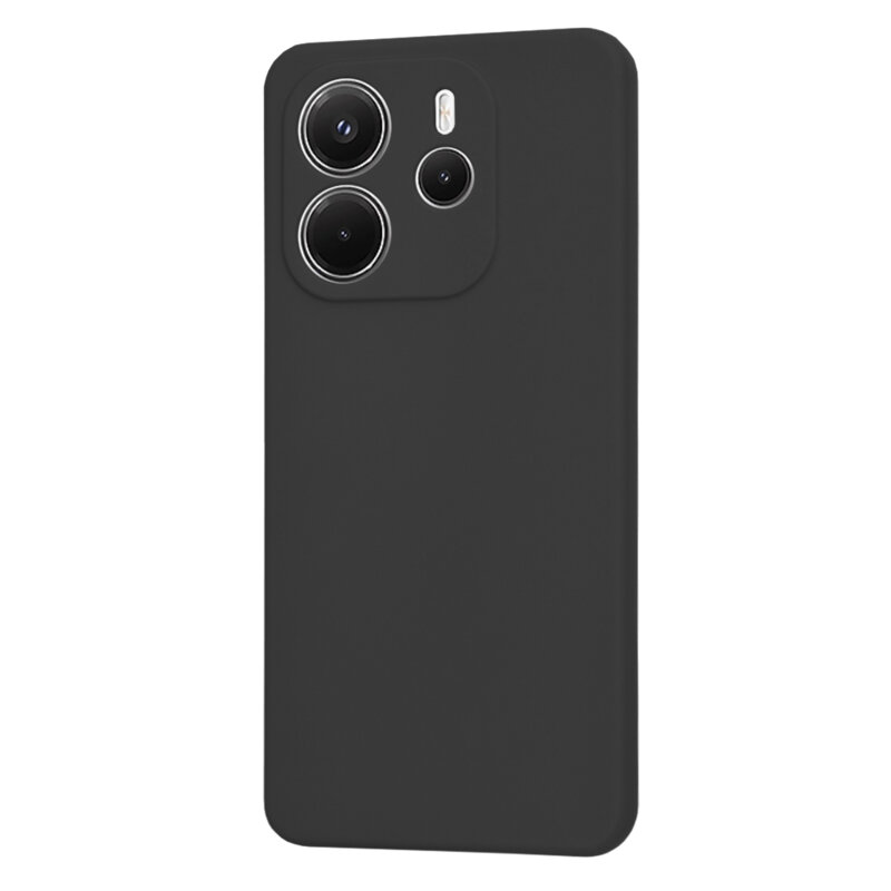 Husa silicon Xiaomi Redmi Note 14 4G (Standard) Techsuit SoftFlex, negru