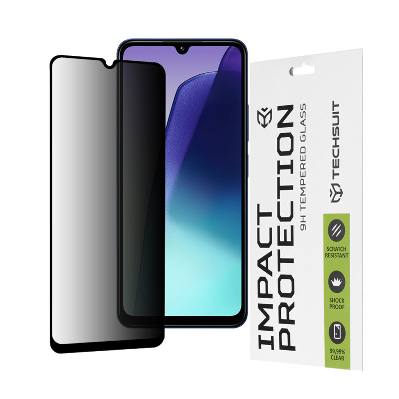 Folie sticla Xiaomi Redmi A5 4G (Regional) Techsuit 111D Privacy Full Glue, negru