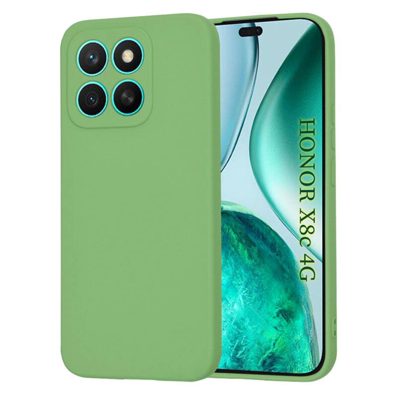 Husa silicon Honor X8c Techsuit SoftFlex, verde deschis