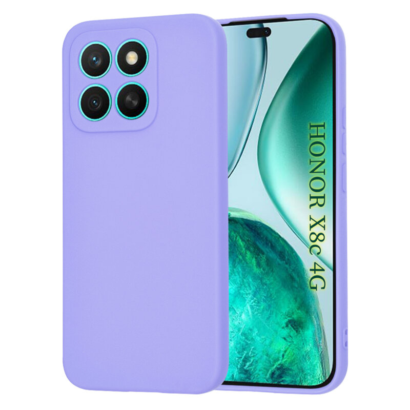 Husa silicon Honor X8c Techsuit SoftFlex, violet