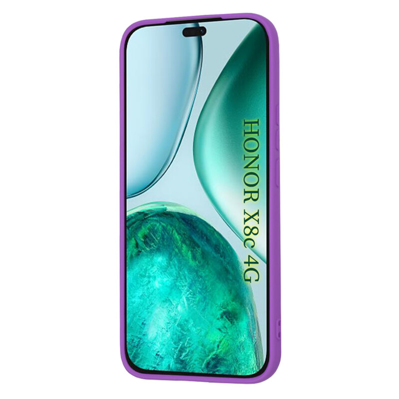 Husa silicon Honor X8c Techsuit SoftFlex, mov