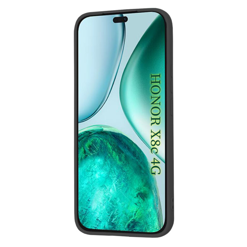 Husa silicon Honor X8c Techsuit SoftFlex, negru