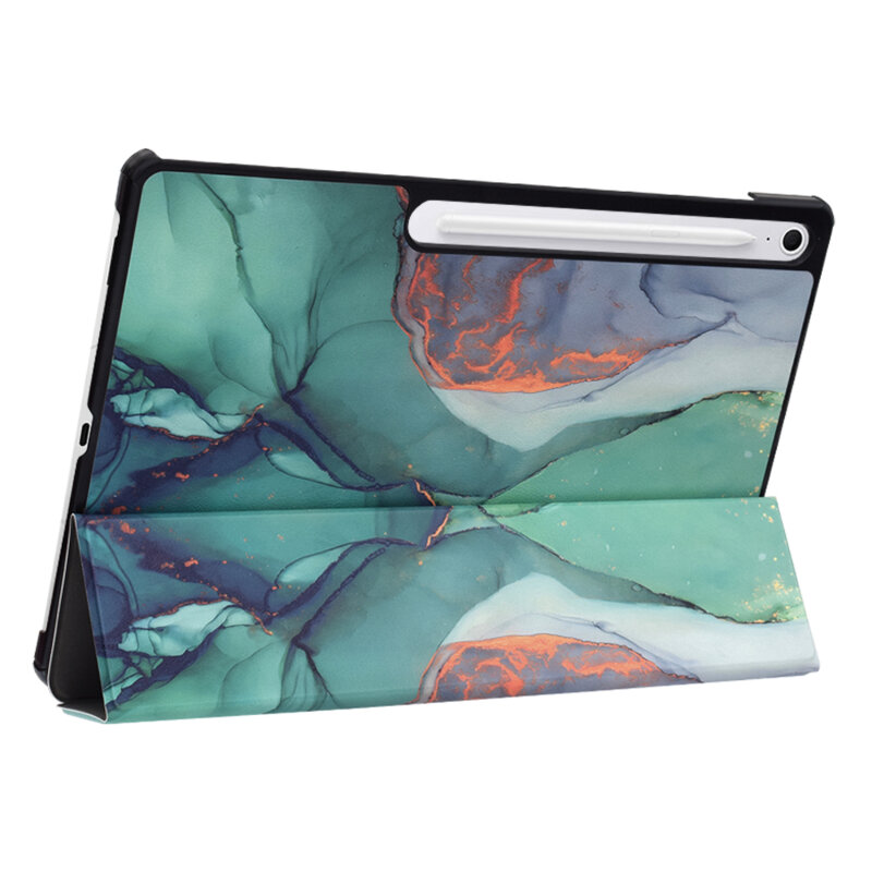 Husa Samsung Galaxy Tab S10 FE Plus Techsuit FoldPro, Green Time