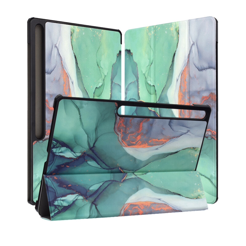 Husa Samsung Galaxy Tab S10 FE Plus Techsuit FoldPro, Green Time