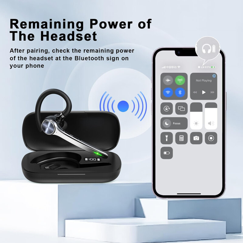 Casca Bluetooth 5.1. Multipoint Techsuit NeXound G7, 500mAh