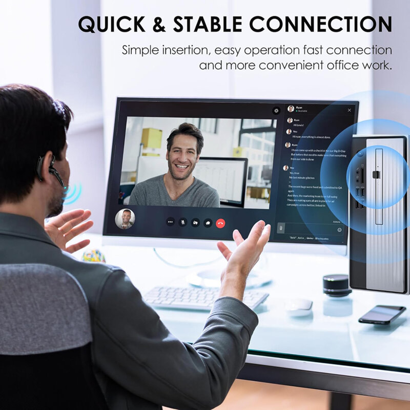 Casca Bluetooth 5.3. Dual-mic Techsuit Hearyo A6L, 1000mAh