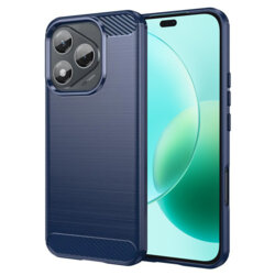 Husa Honor 400 Lite Techsuit Carbon Silicone, albastru
