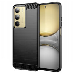 Husa Realme C75 Techsuit Carbon Silicone, negru