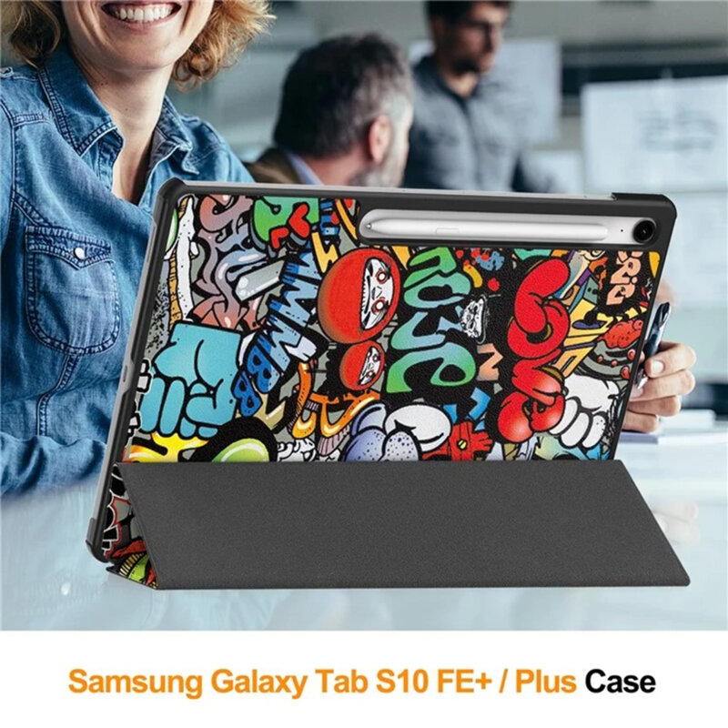 Husa Samsung Galaxy Tab S10 FE Plus Techsuit FoldPro, Urban Vibe