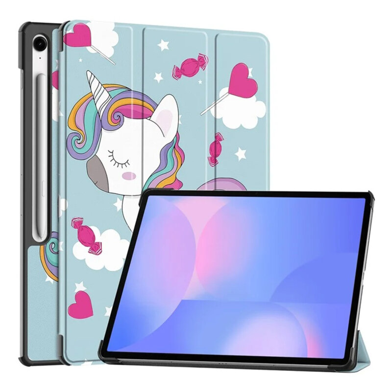 Husa Samsung Galaxy Tab S10 FE Plus Techsuit FoldPro, Unicorn
