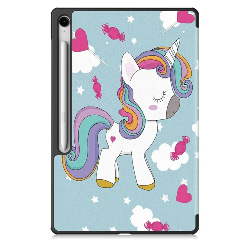 Husa Samsung Galaxy Tab S10 FE Plus Techsuit FoldPro, Unicorn