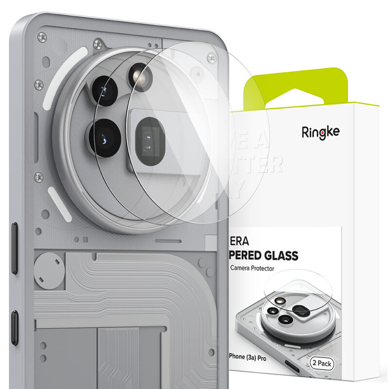 [Pachet 2x] Folie sticla camera Nothing Phone (3a) Pro Ringke Camera Tempered, transparenta