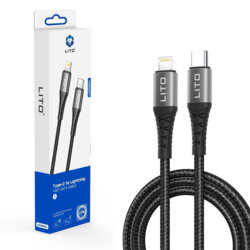 Cablu date Type-C la Lightning Quick Charge, 2.4A, 2m Lito LD08