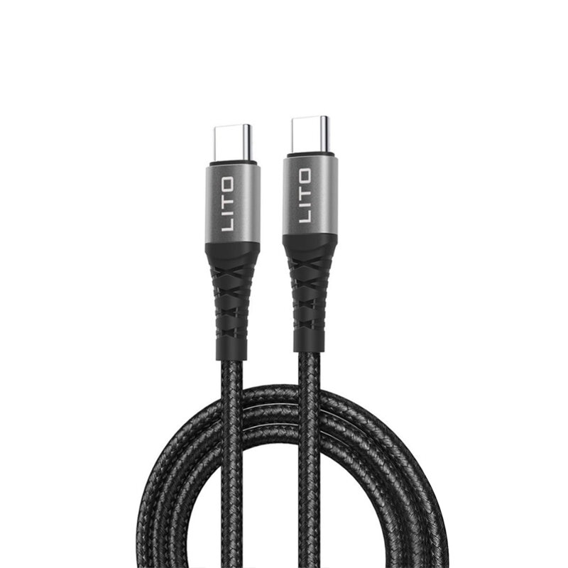 Cablu date Type-C la Type-C Quick Charge, 2.4A, 1m Lito LD08
