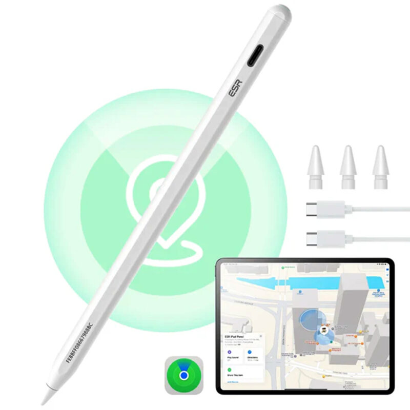 Stylus pencil pentru iPad, creion tableta Apple ESR Geo, alb