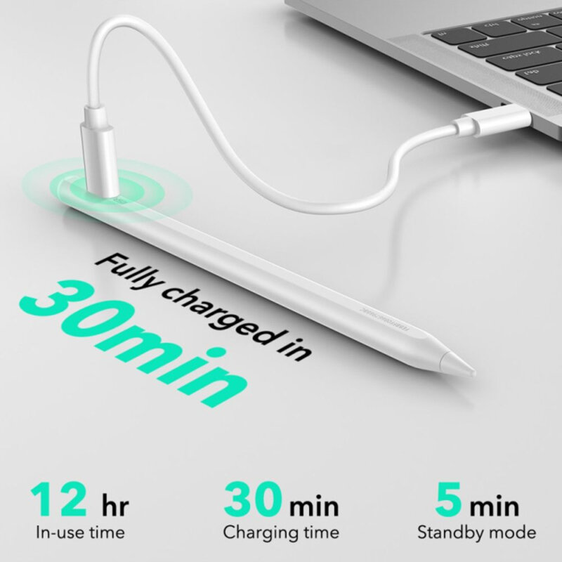 Stylus pencil pentru iPad, creion tableta Apple ESR Geo, alb