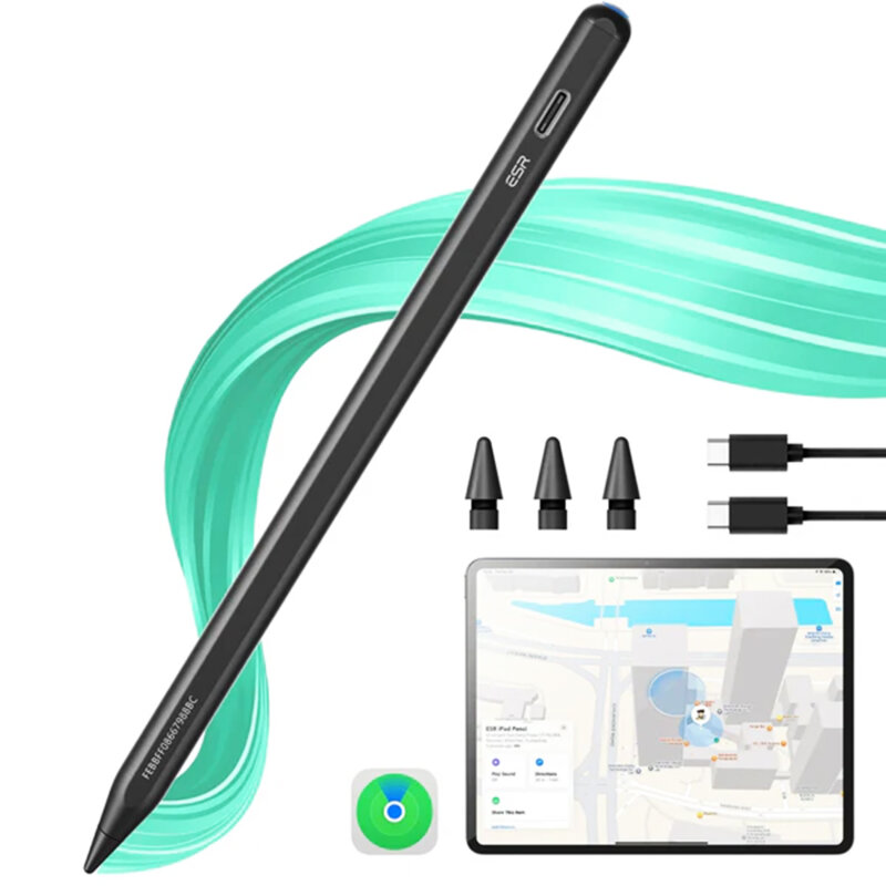 Stylus pencil pentru iPad, creion tableta Apple ESR Geo, negru