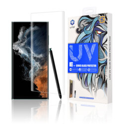 Folie sticla Samsung Galaxy S22 Ultra 5G Lito UV Glue, clear
