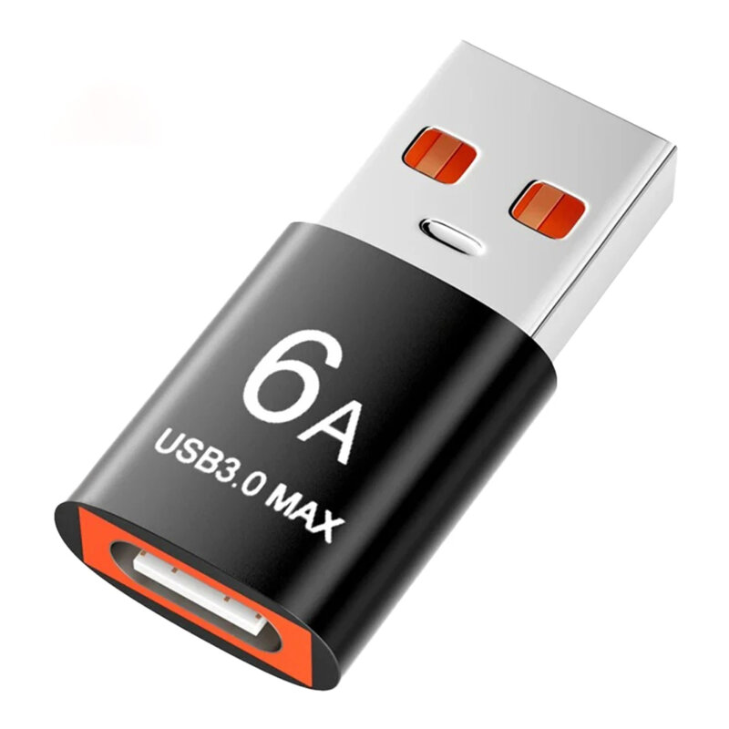 Adaptor OTG premium Type-C la USB, 5Gbps, 6A Techsuit A5, negru