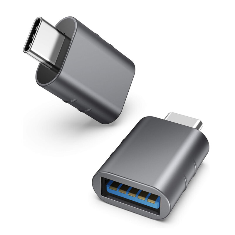 Adaptor OTG premium USB 3.0 la Type-C, 3A, 5Gbps Techsuit A10, gri